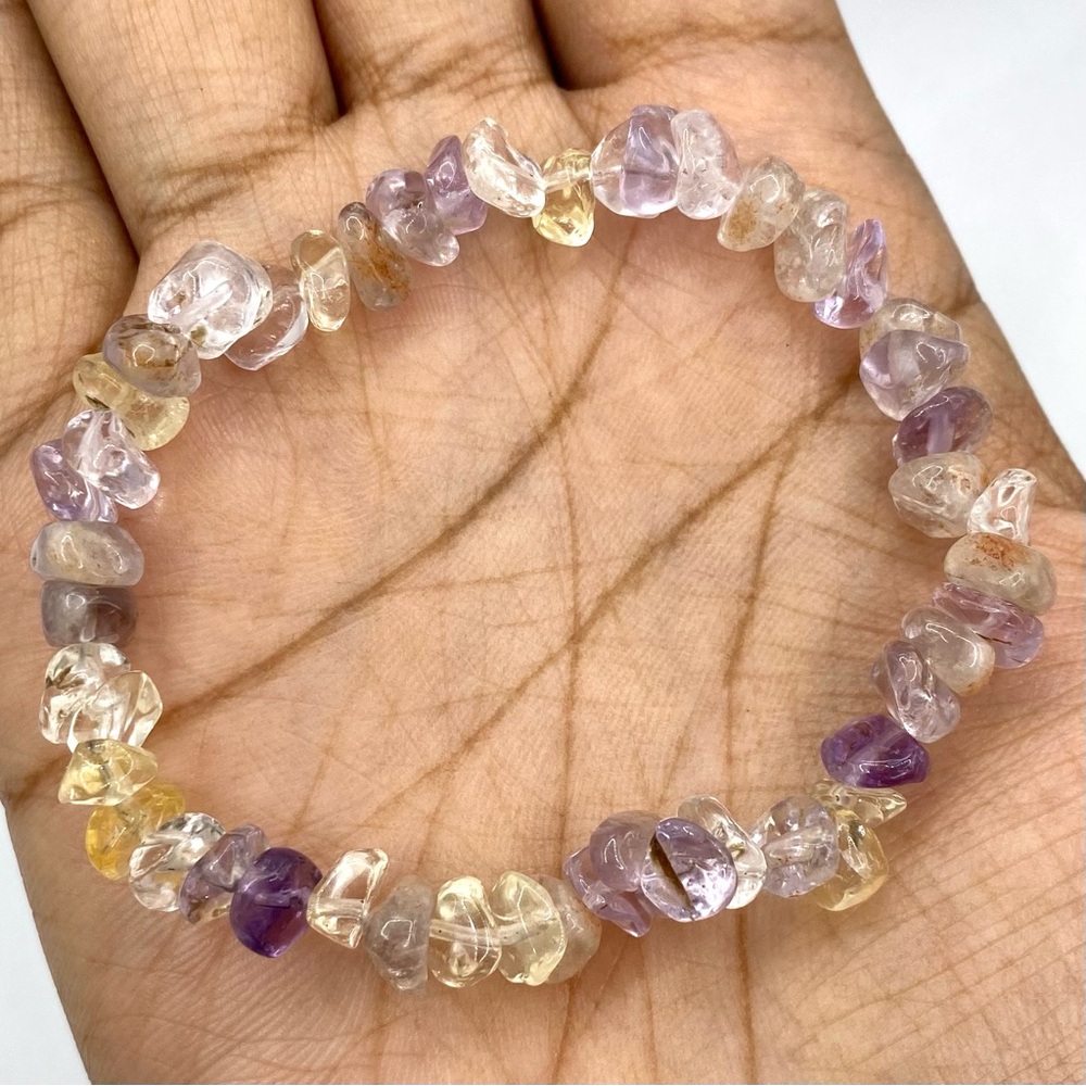 Ametrine Gemstone Bracelet - Chip Bracelet